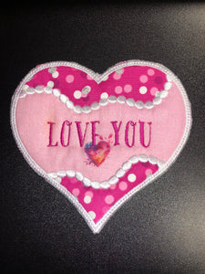 COASTER LOVE YOU WHITE TRIM WITH SUBLIMATION 5”