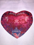 HEARTS & FLOWERS DECORATOR PILLOW COVER 16”X16” FRONT & BACK DESIGNS
